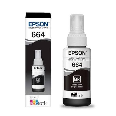 REFIL DE TINTA ORIGINAL EPSON L200 T664120-AL 70ML PRETO