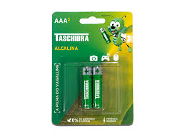 PILHA ALCALINA AAA BLISTER C/2 UN 13070010 TASCHIBRA