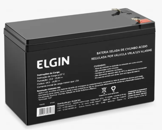 BATERIA SELADA DE CHUMBO PARA NOBREAK 12V 7Ah 82293 ELGIN